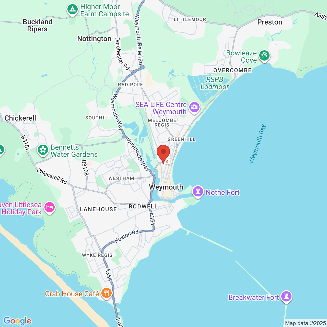 Map displaying vacancy location