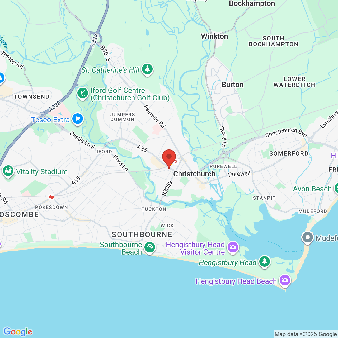 Map displaying vacancy location