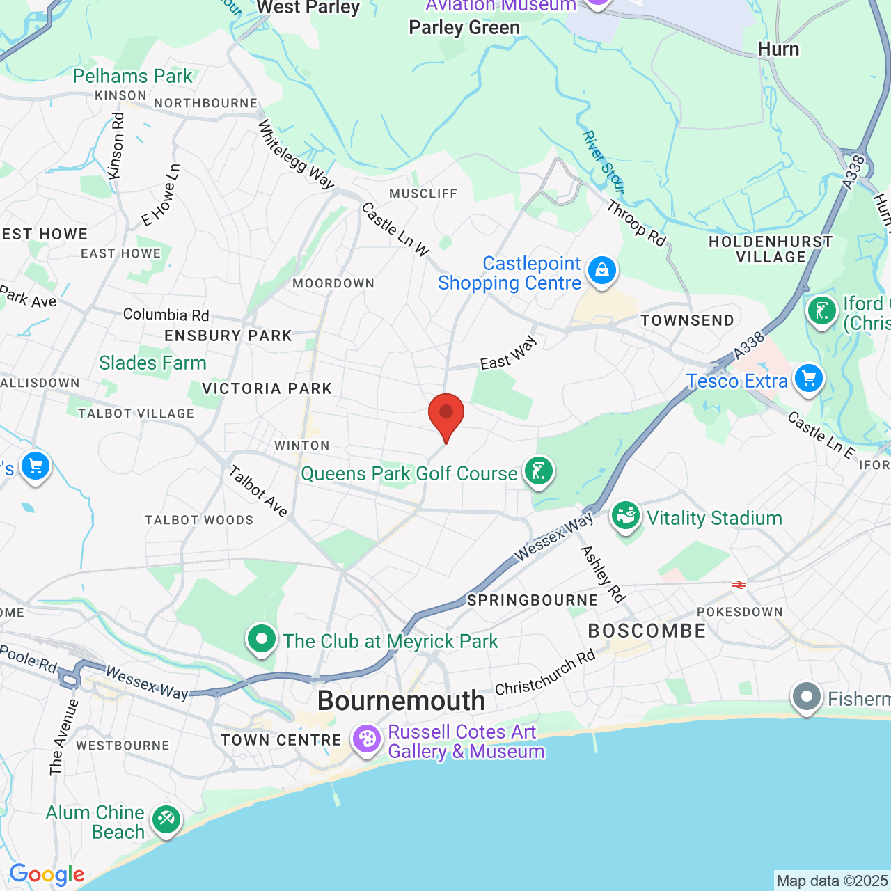 Map displaying vacancy location