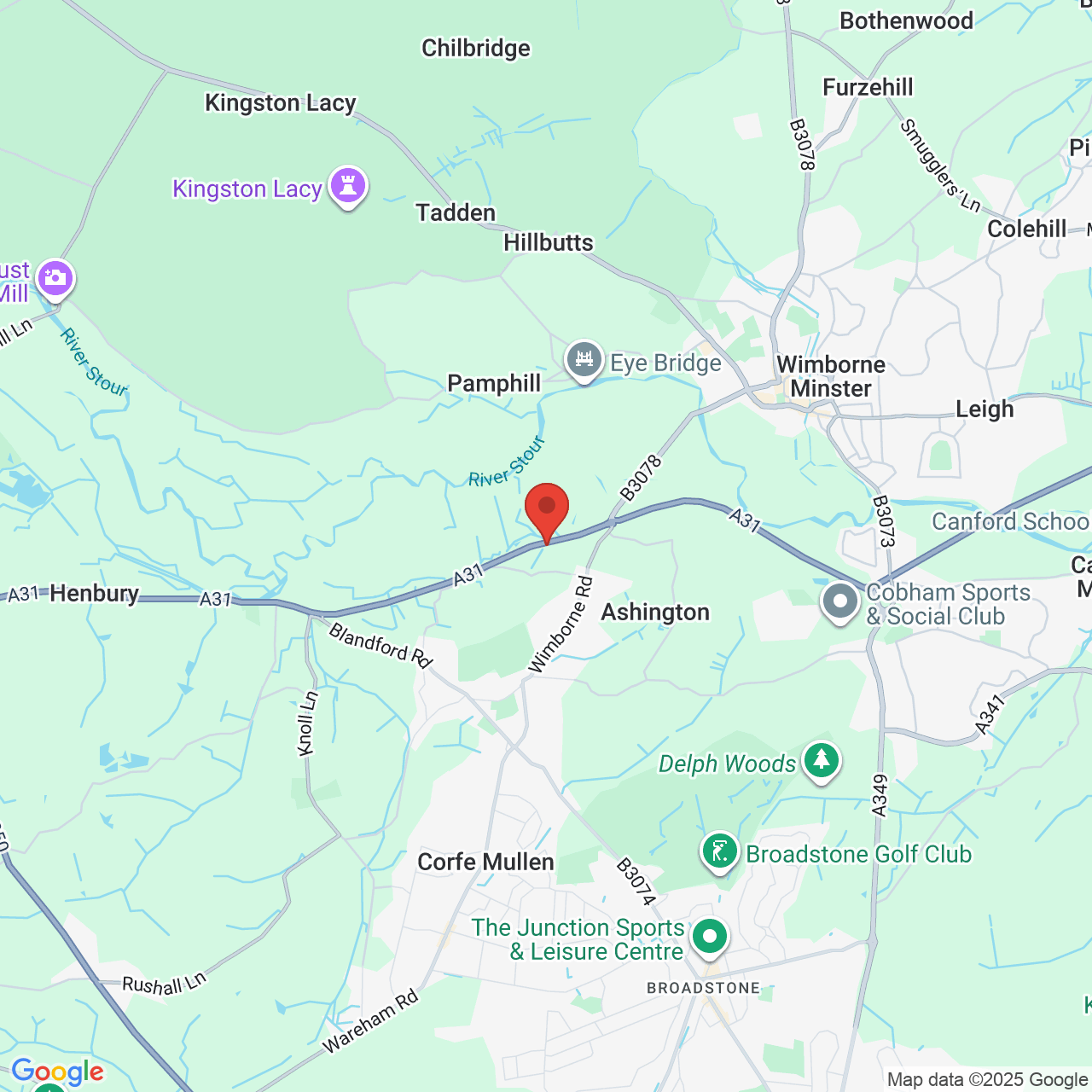 Map displaying vacancy location