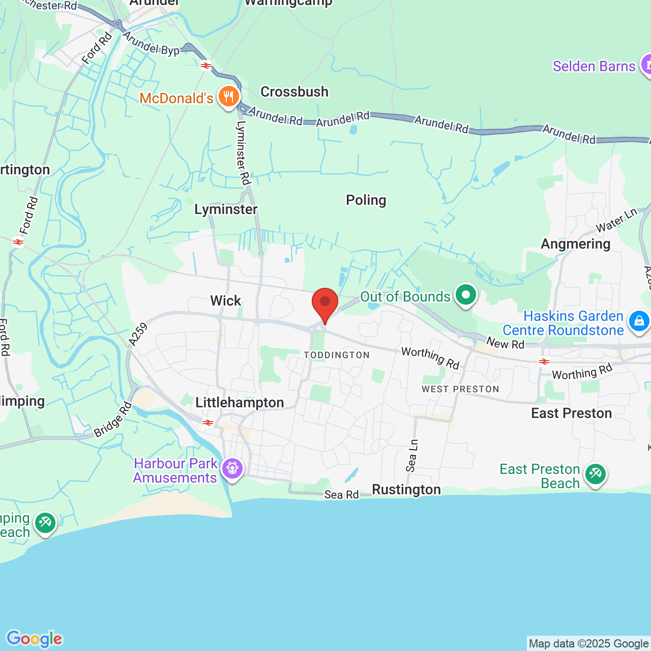 Map displaying vacancy location