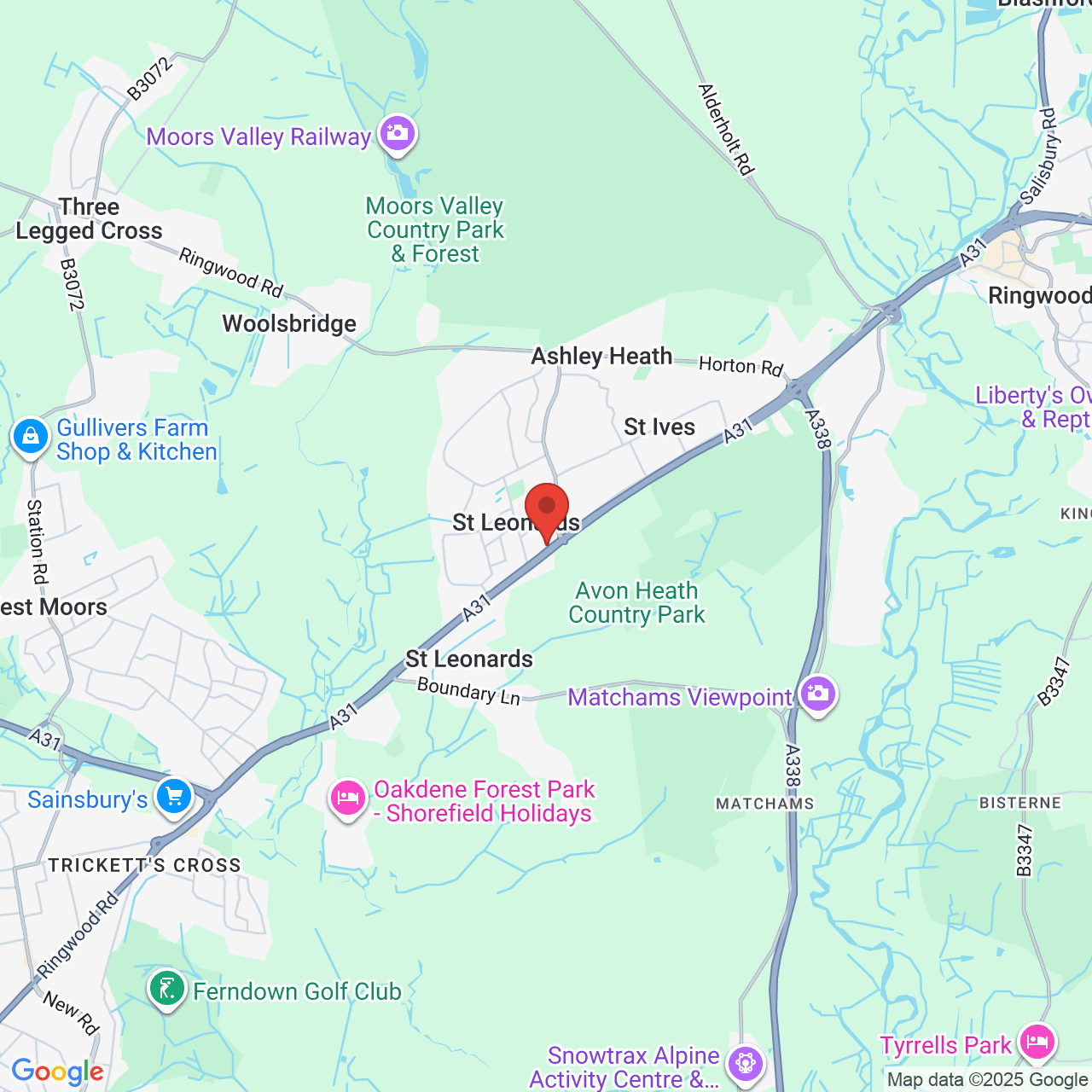 Map displaying vacancy location