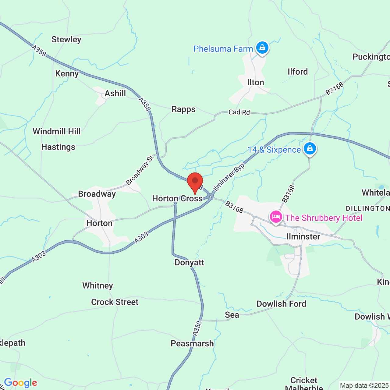 Map displaying vacancy location