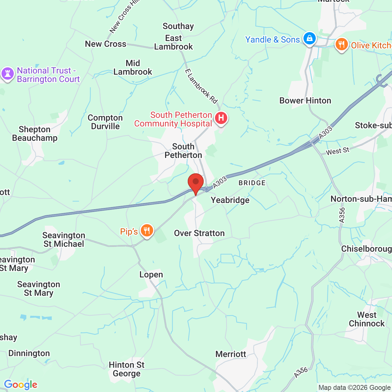 Map displaying vacancy location