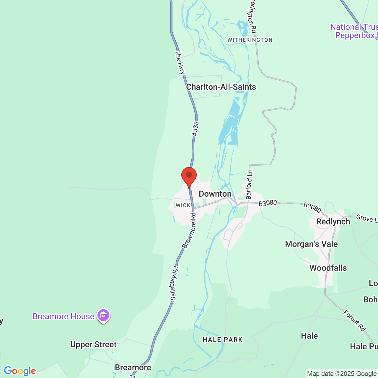 Map displaying vacancy location