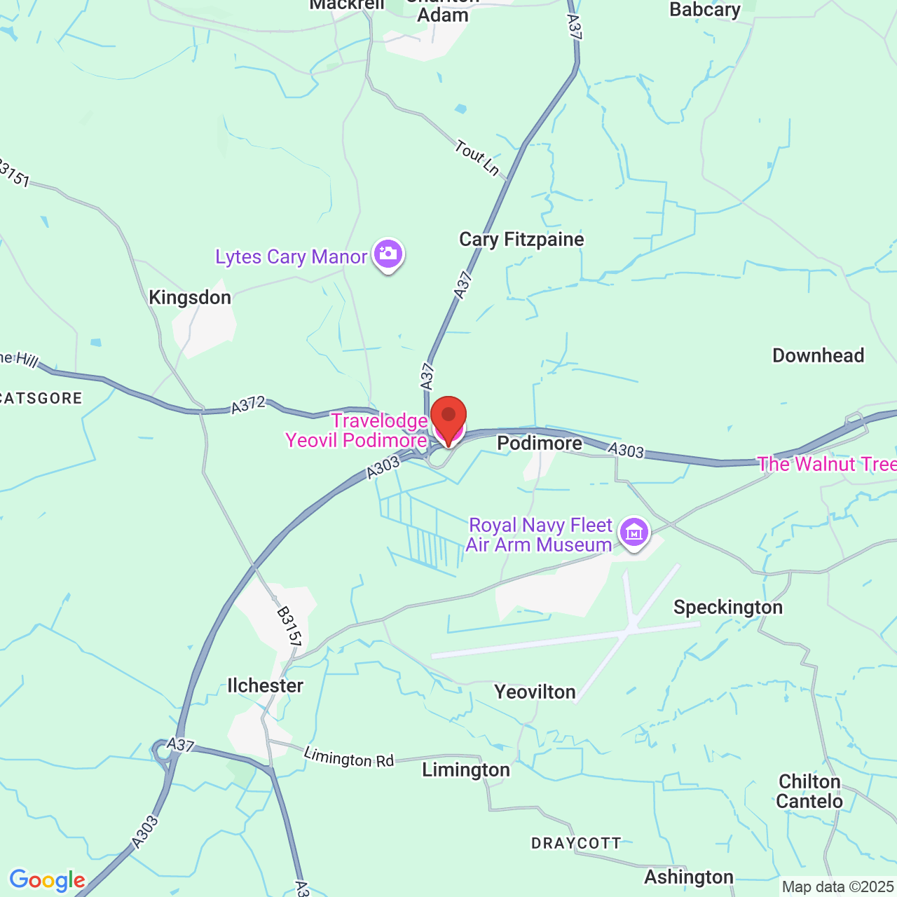 Map displaying vacancy location