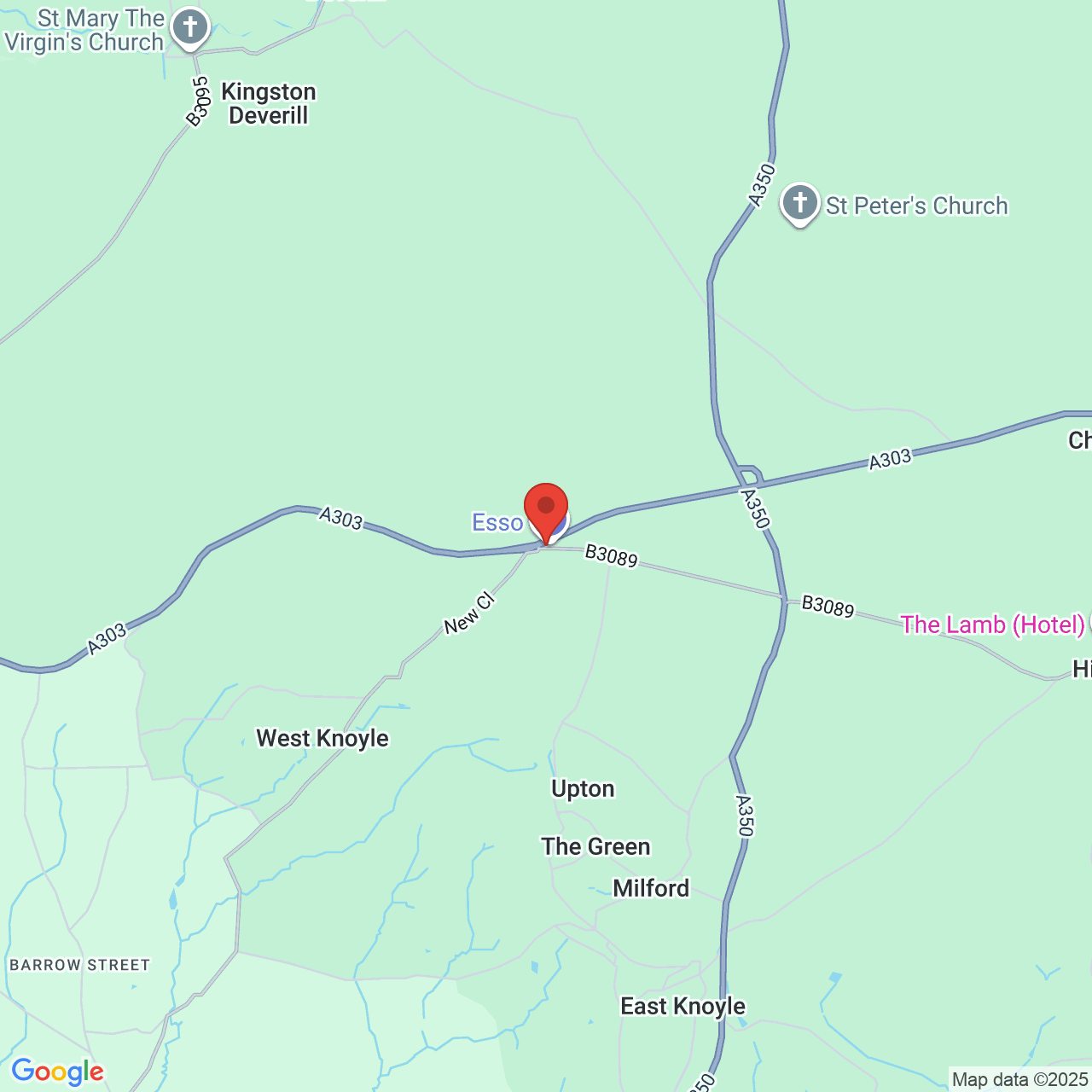 Map displaying vacancy location