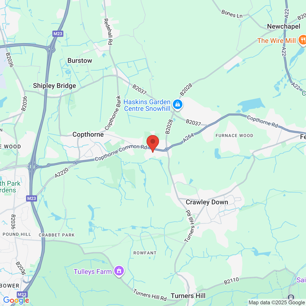 Map displaying vacancy location
