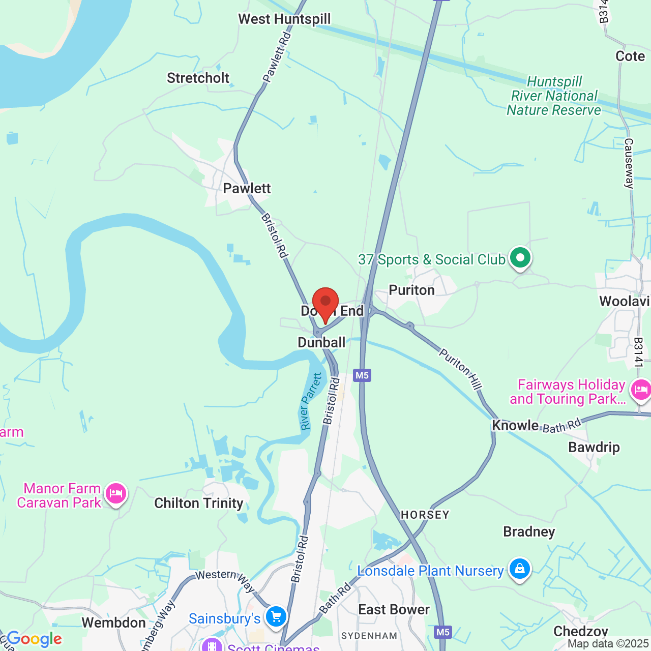 Map displaying vacancy location