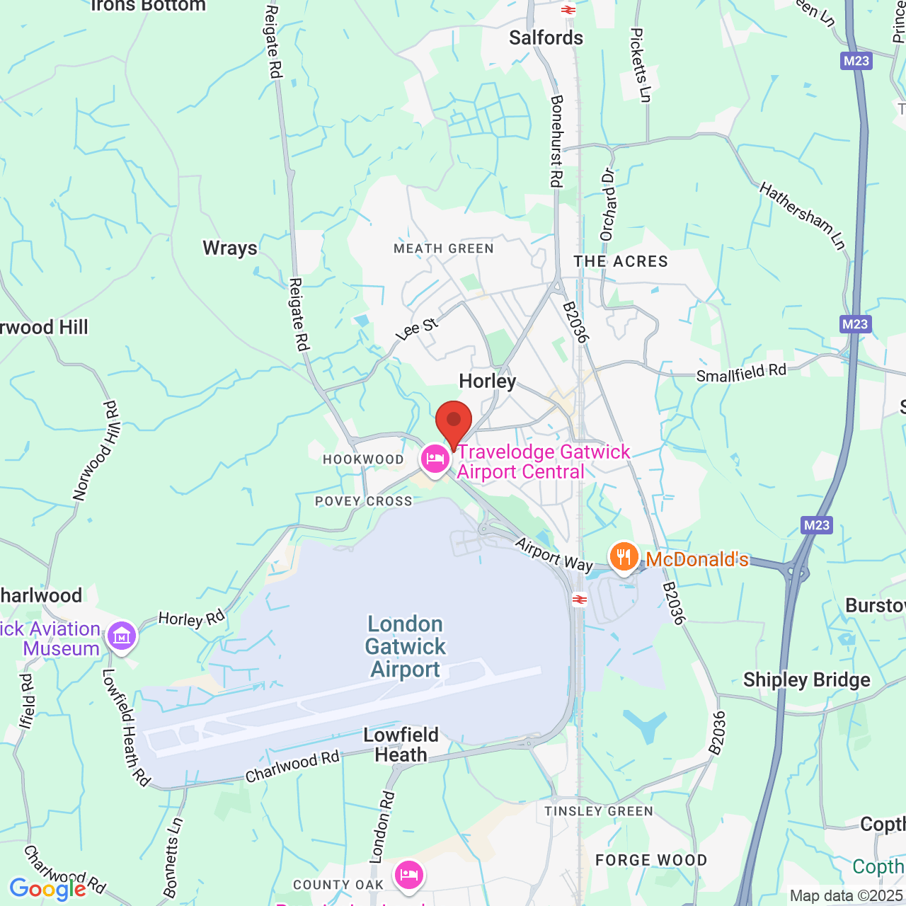 Map displaying vacancy location