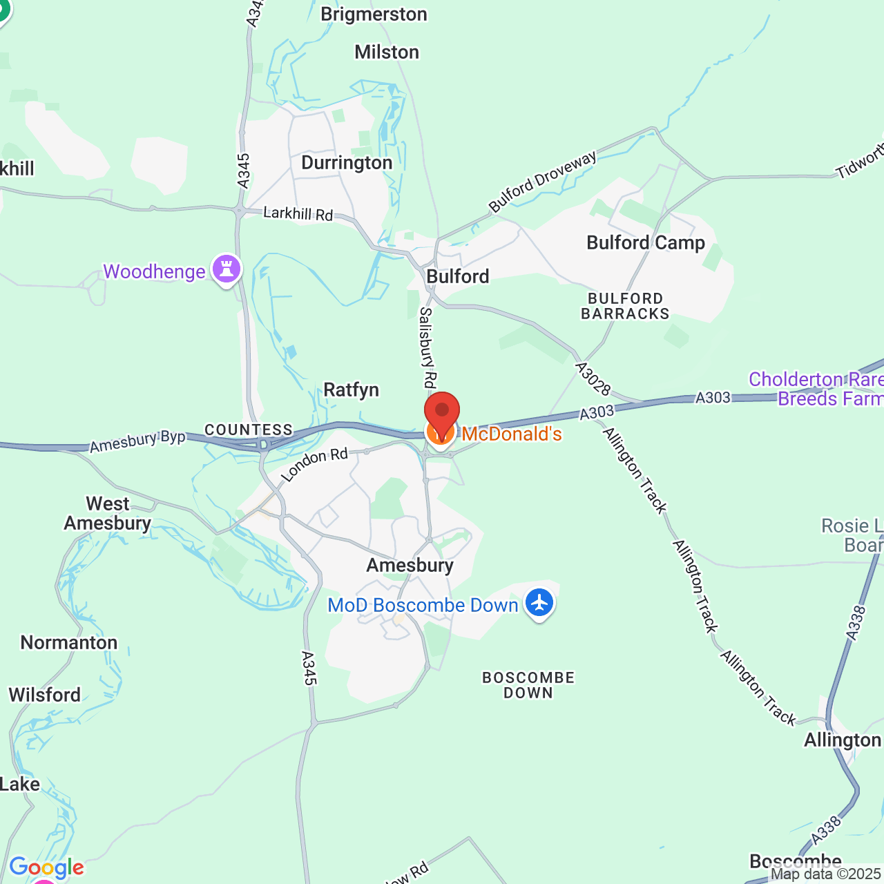Map displaying vacancy location