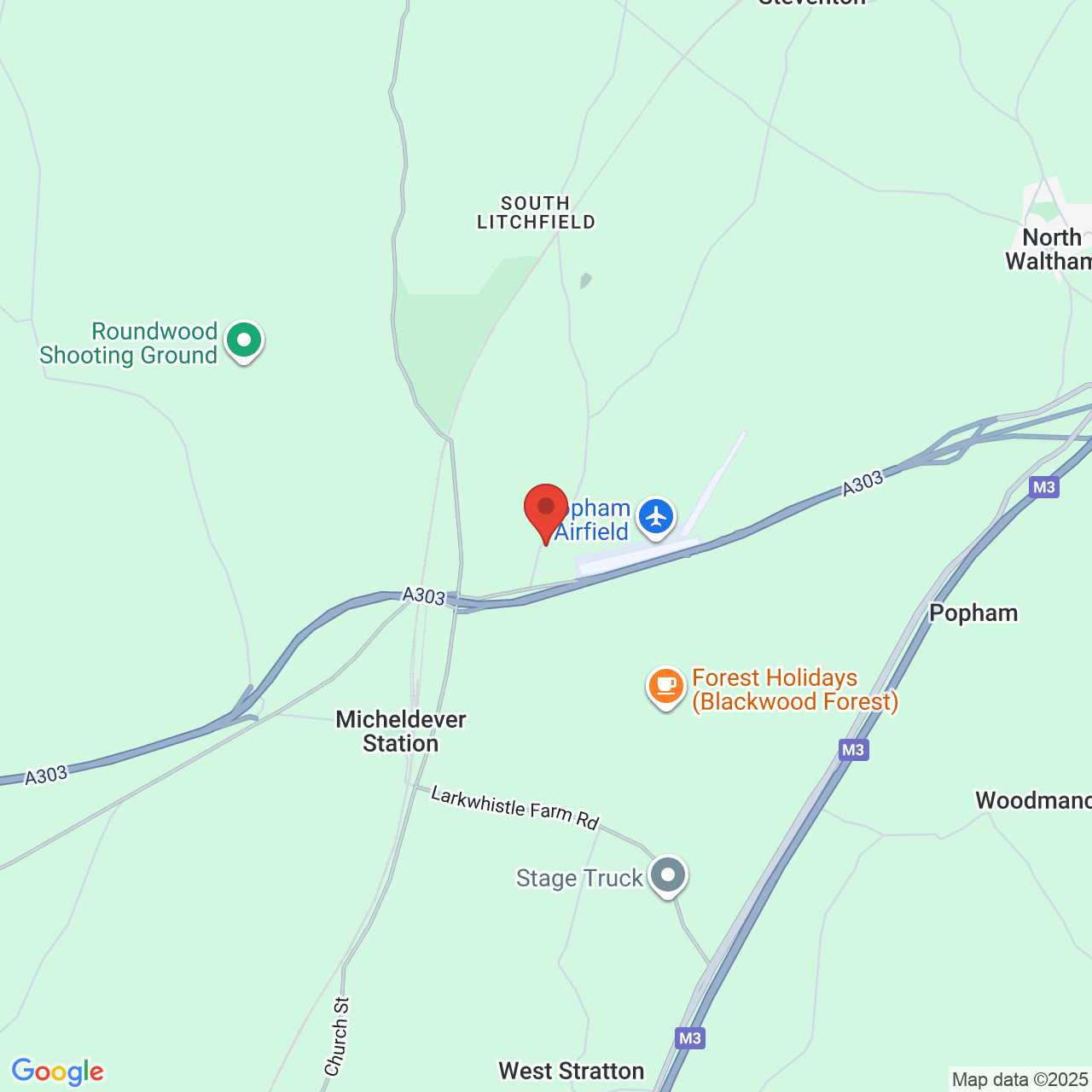 Map displaying vacancy location