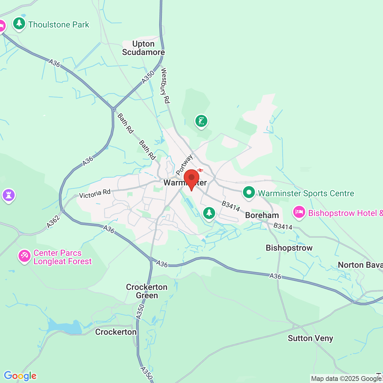 Map displaying vacancy location