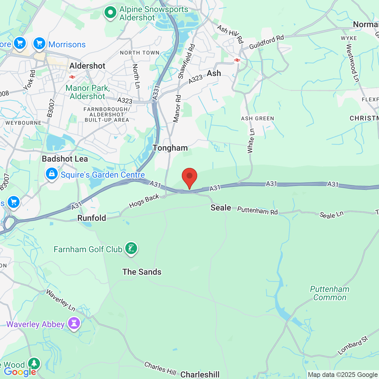 Map displaying vacancy location