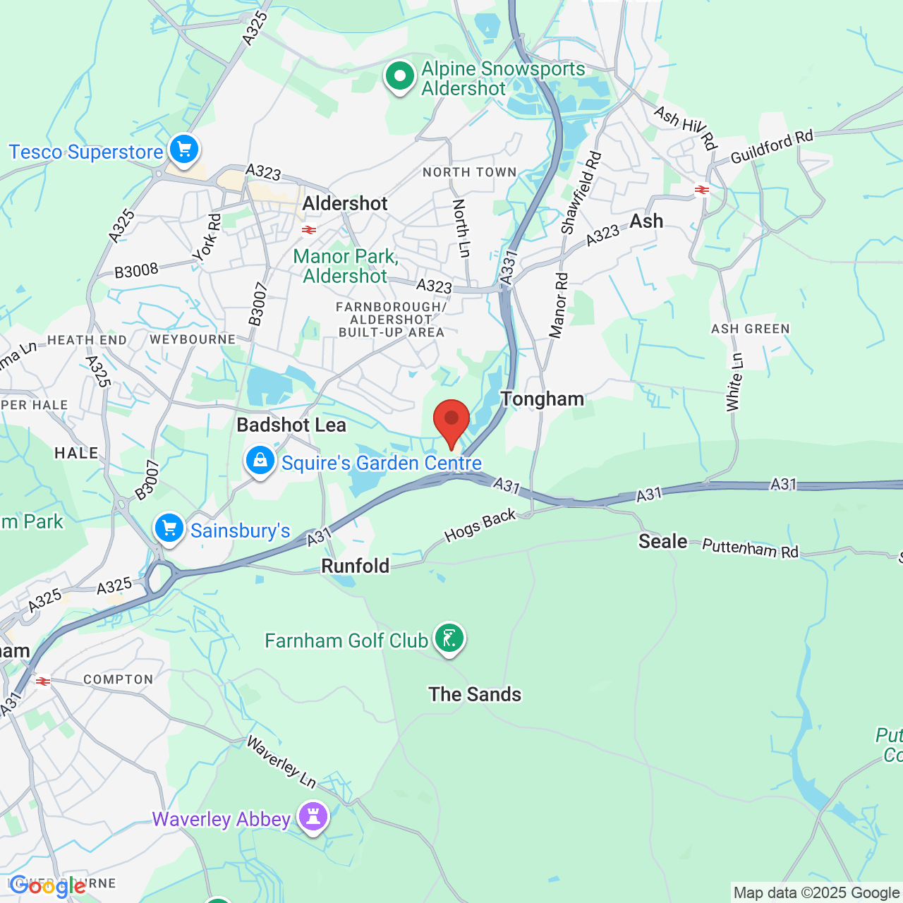 Map displaying vacancy location