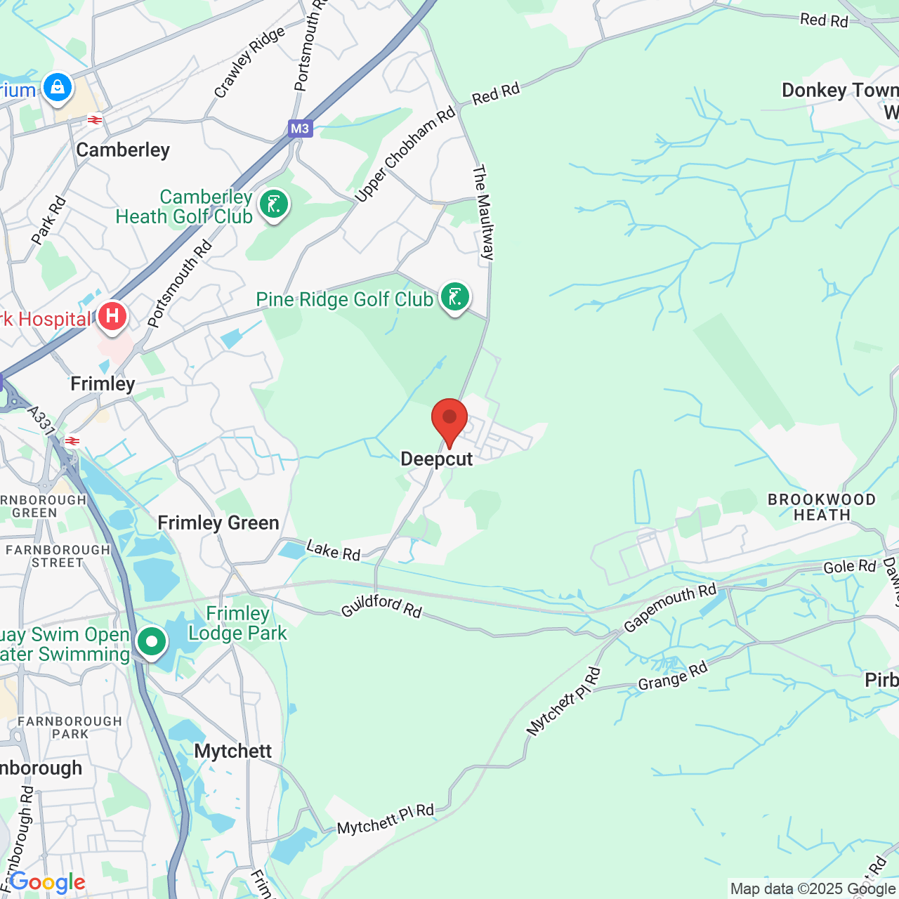 Map displaying vacancy location