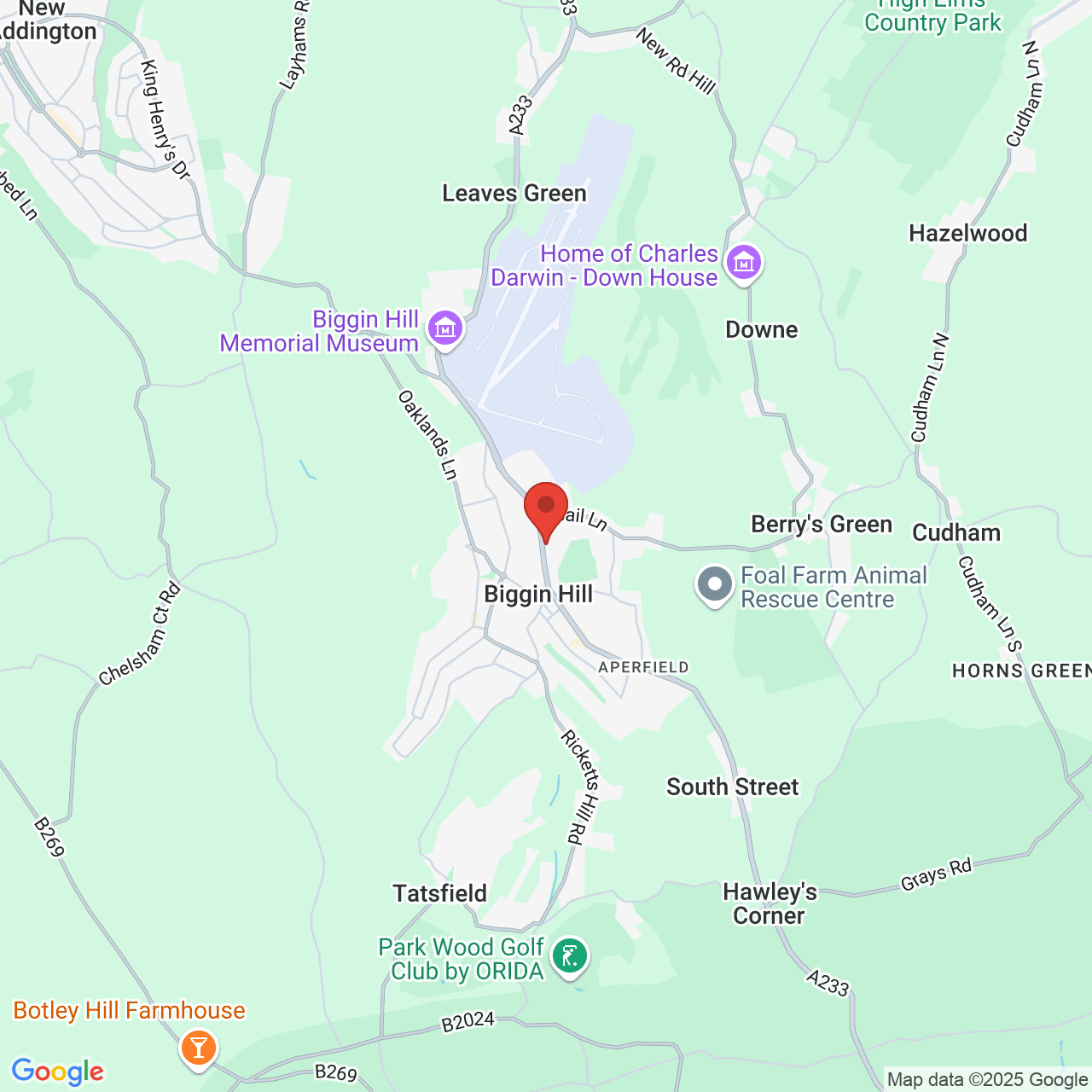 Map displaying vacancy location