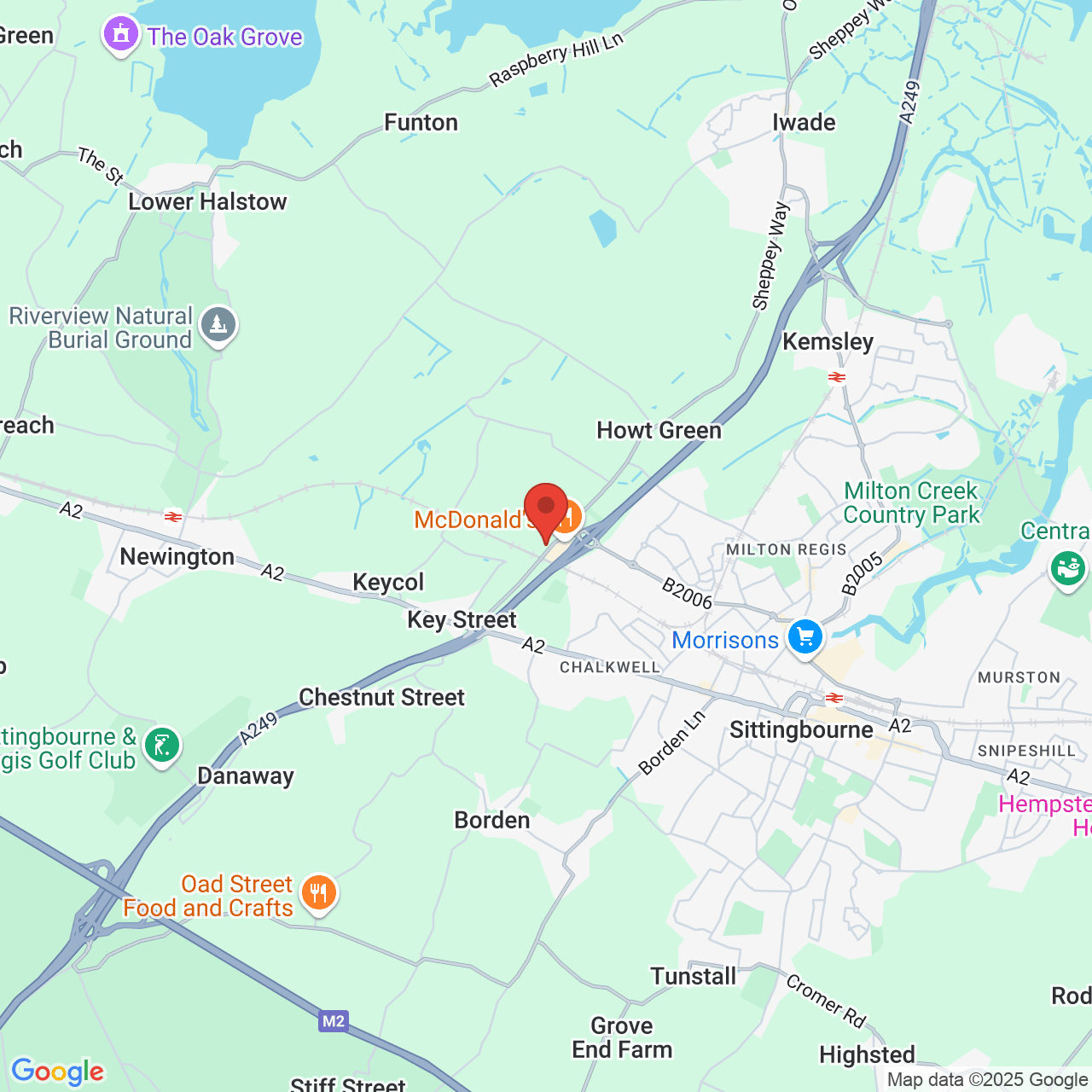 Map displaying vacancy location