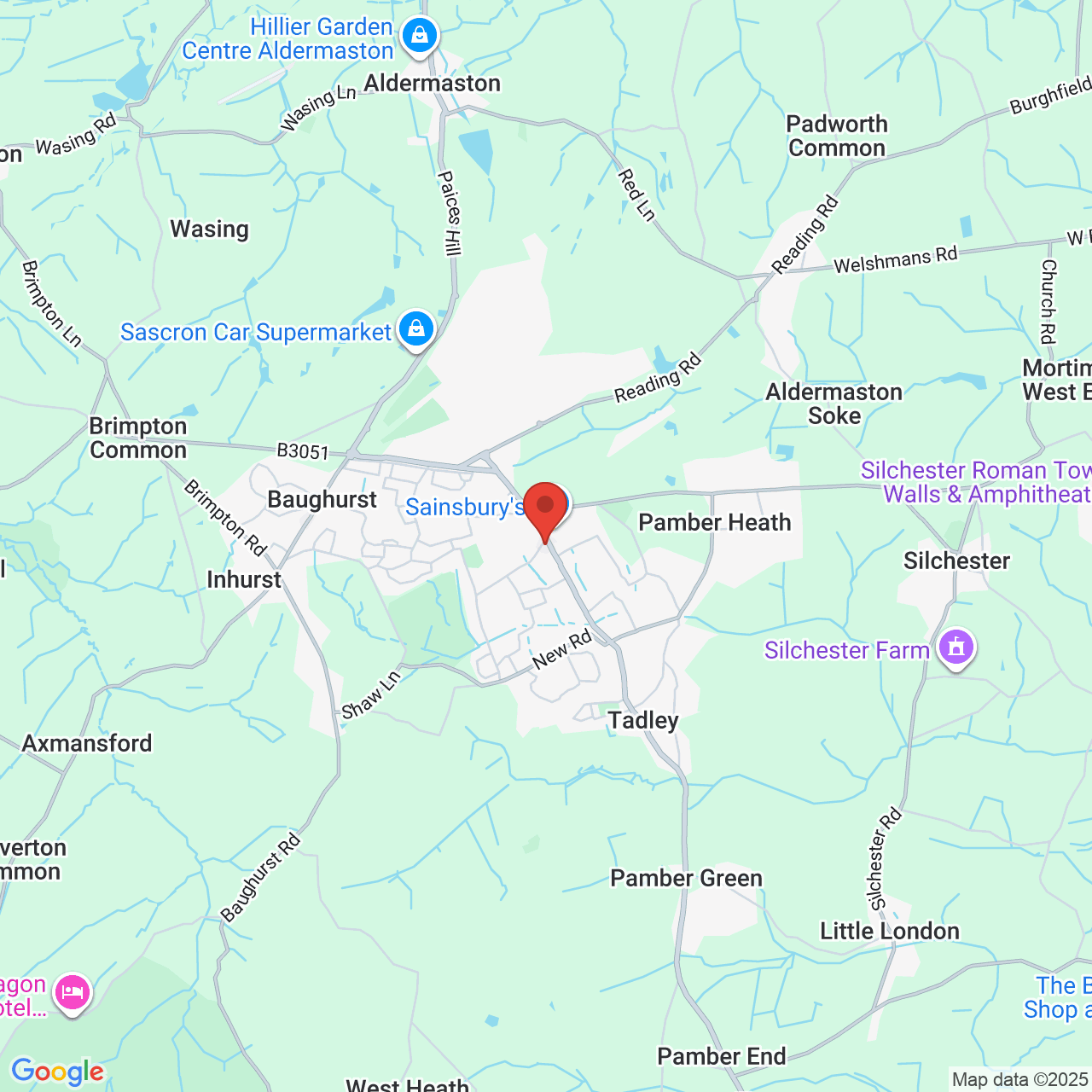 Map displaying vacancy location