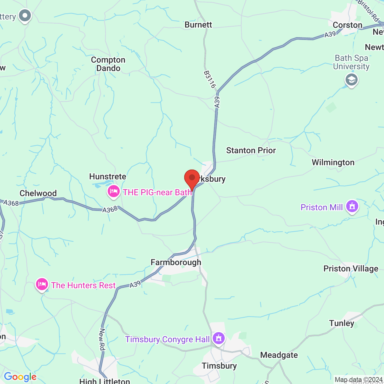 Map displaying vacancy location
