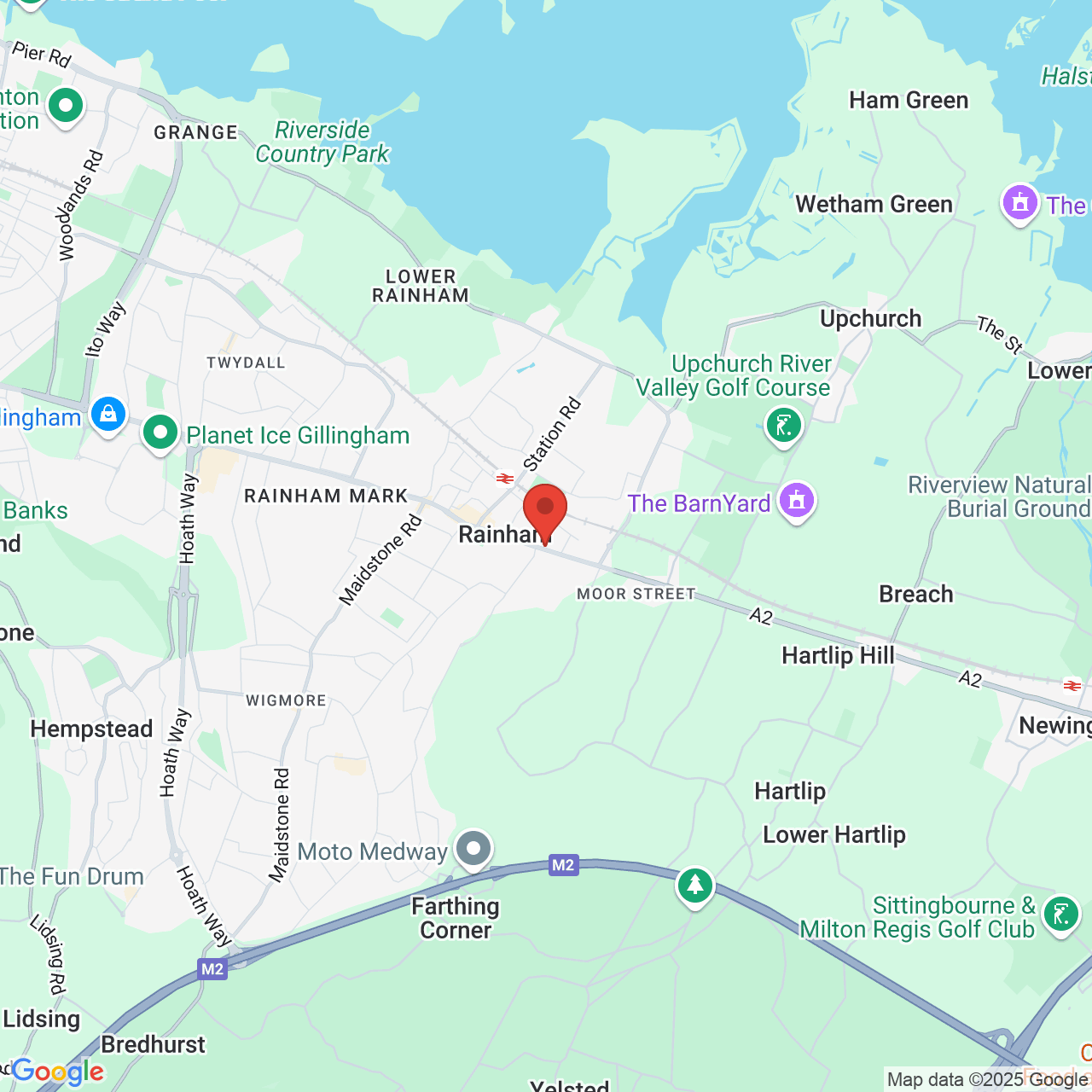 Map displaying vacancy location