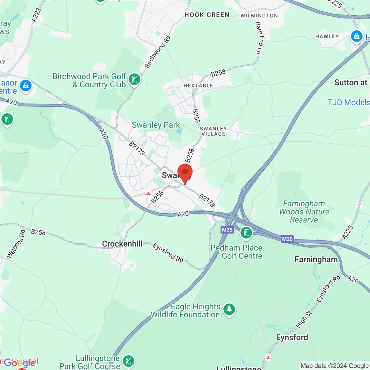 Map displaying vacancy location