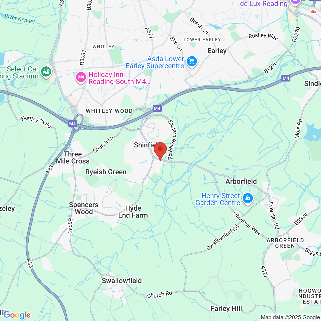 Map displaying vacancy location