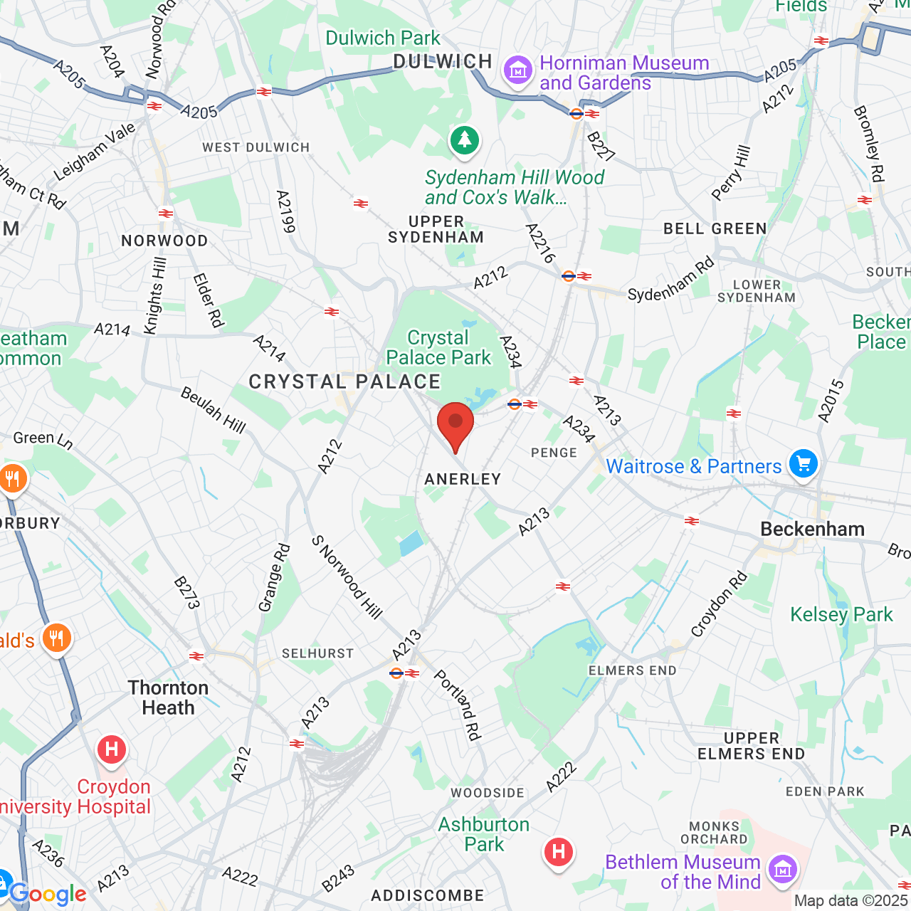 Map displaying vacancy location