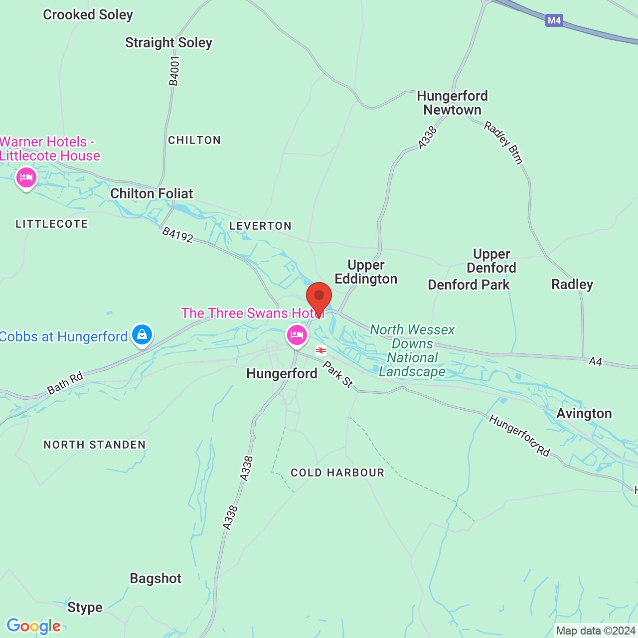 Map displaying vacancy location