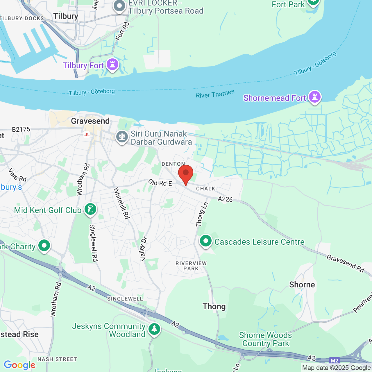 Map displaying vacancy location