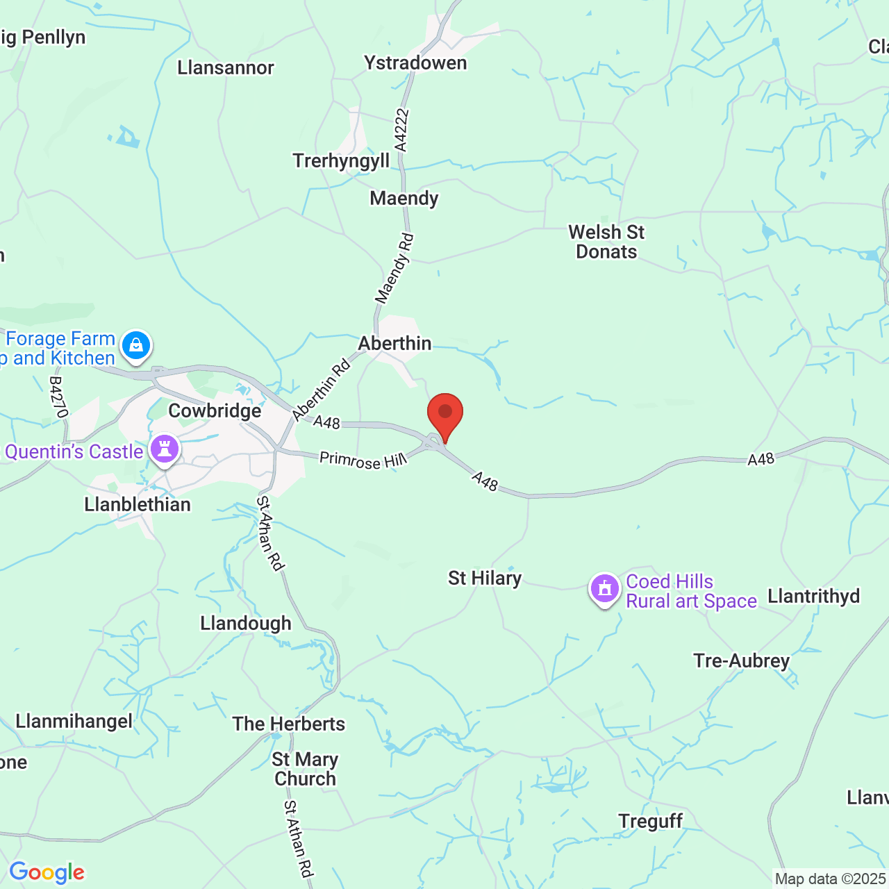 Map displaying vacancy location