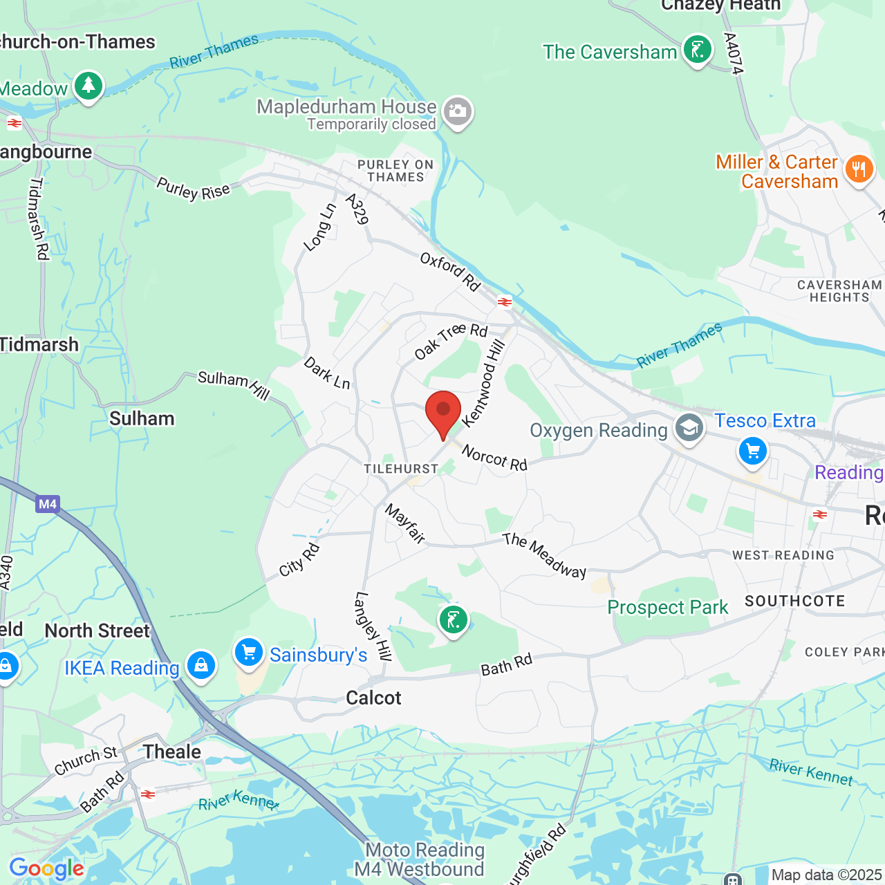 Map displaying vacancy location