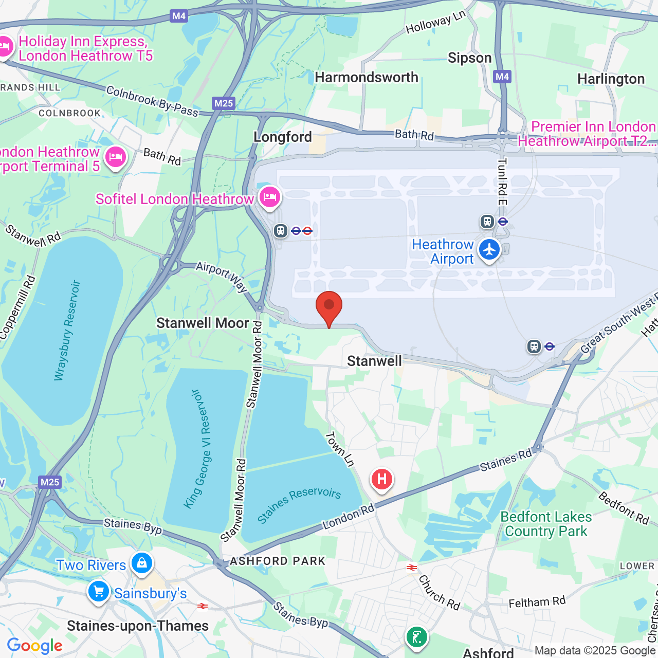 Map displaying vacancy location