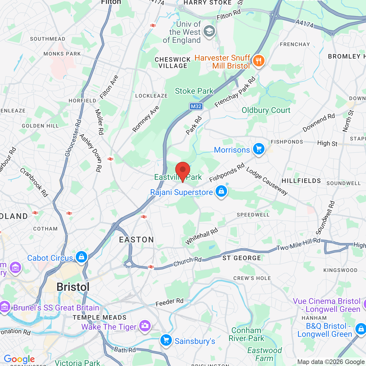 Map displaying vacancy location