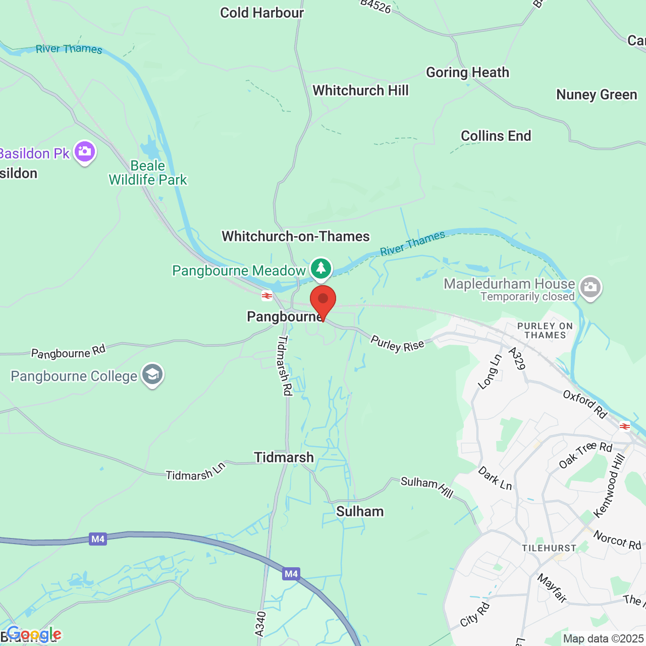 Map displaying vacancy location