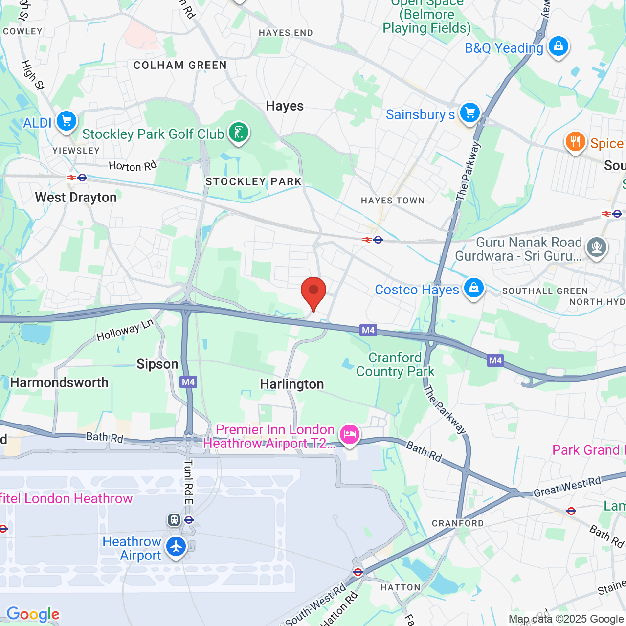 Map displaying vacancy location