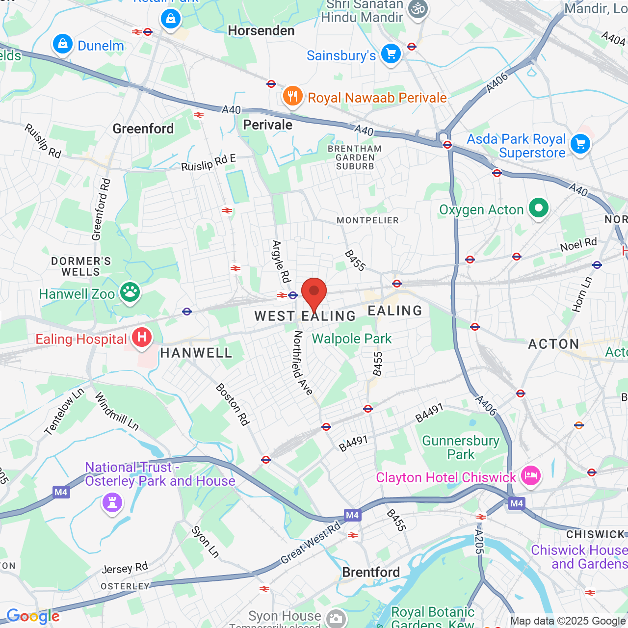 Map displaying vacancy location