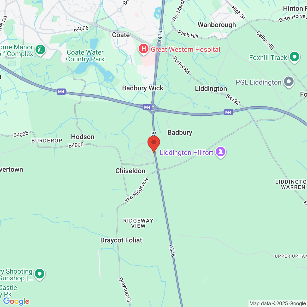 Map displaying vacancy location