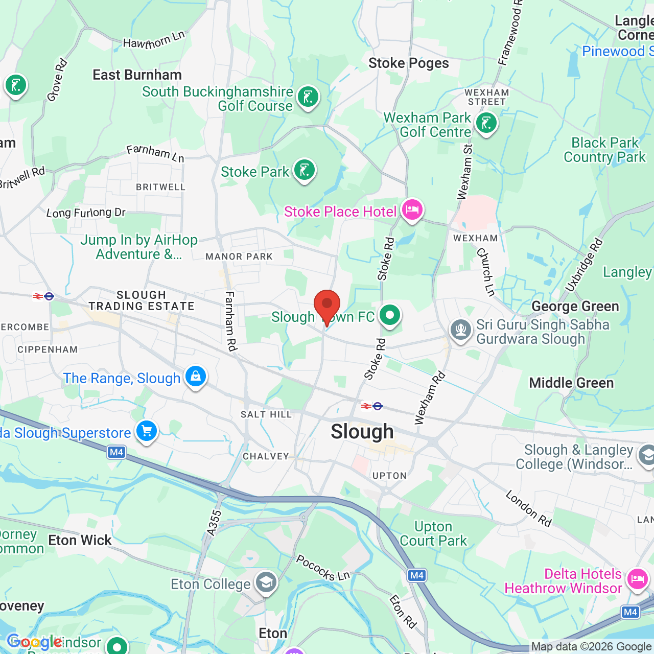 Map displaying vacancy location