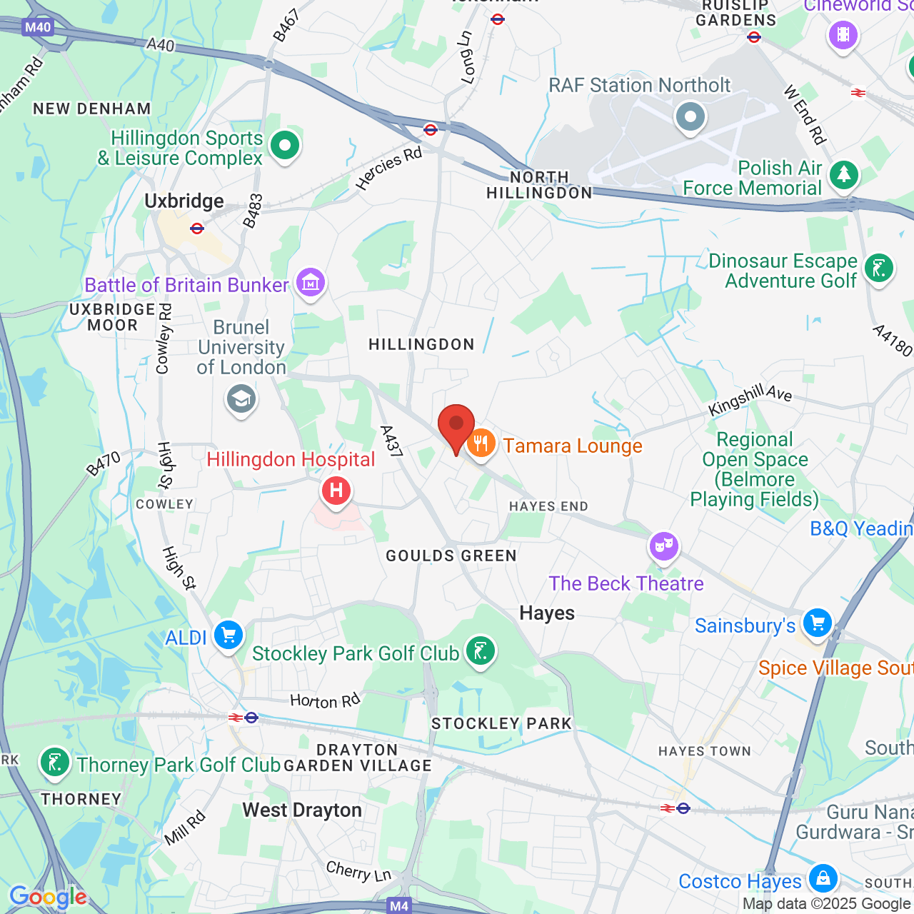 Map displaying vacancy location