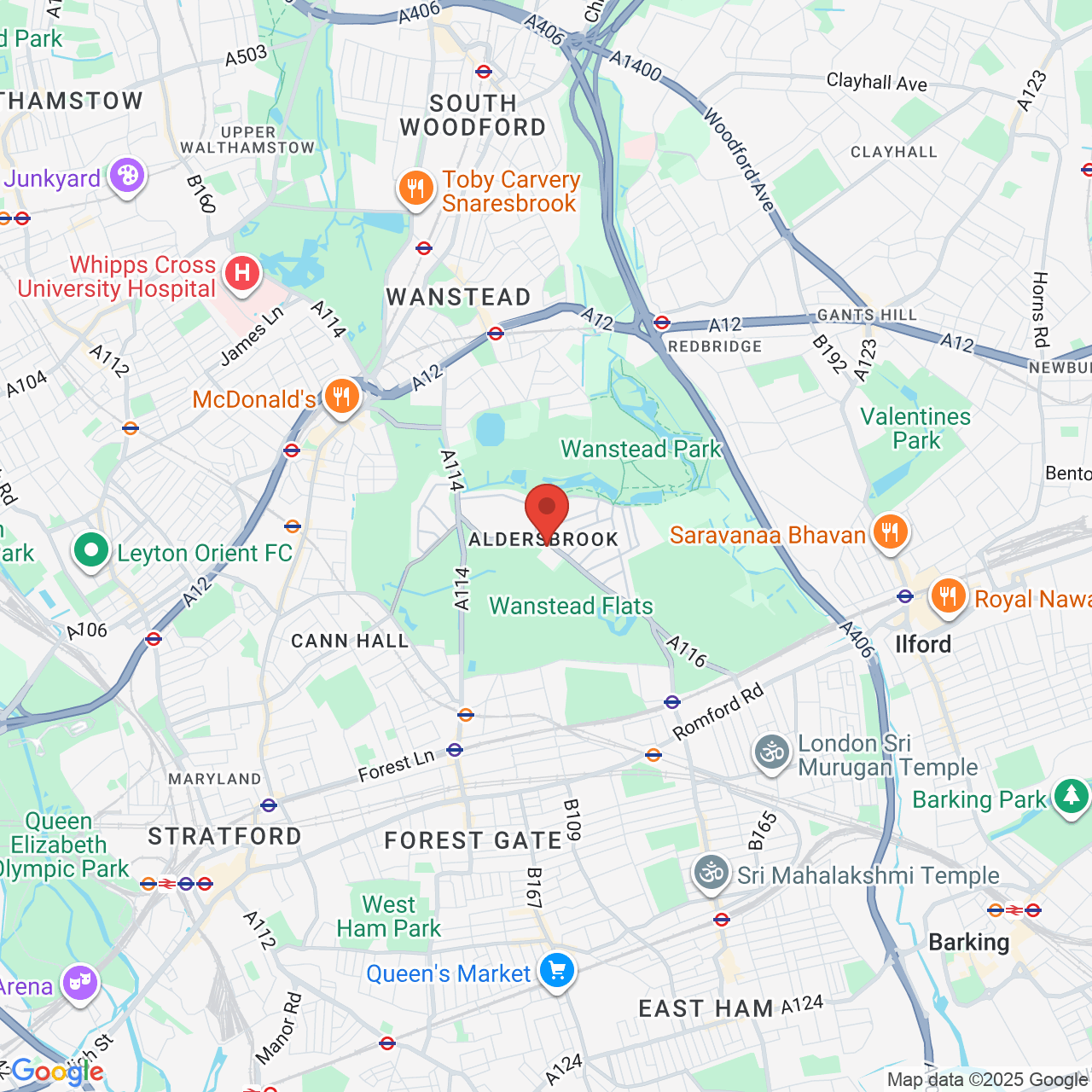 Map displaying vacancy location
