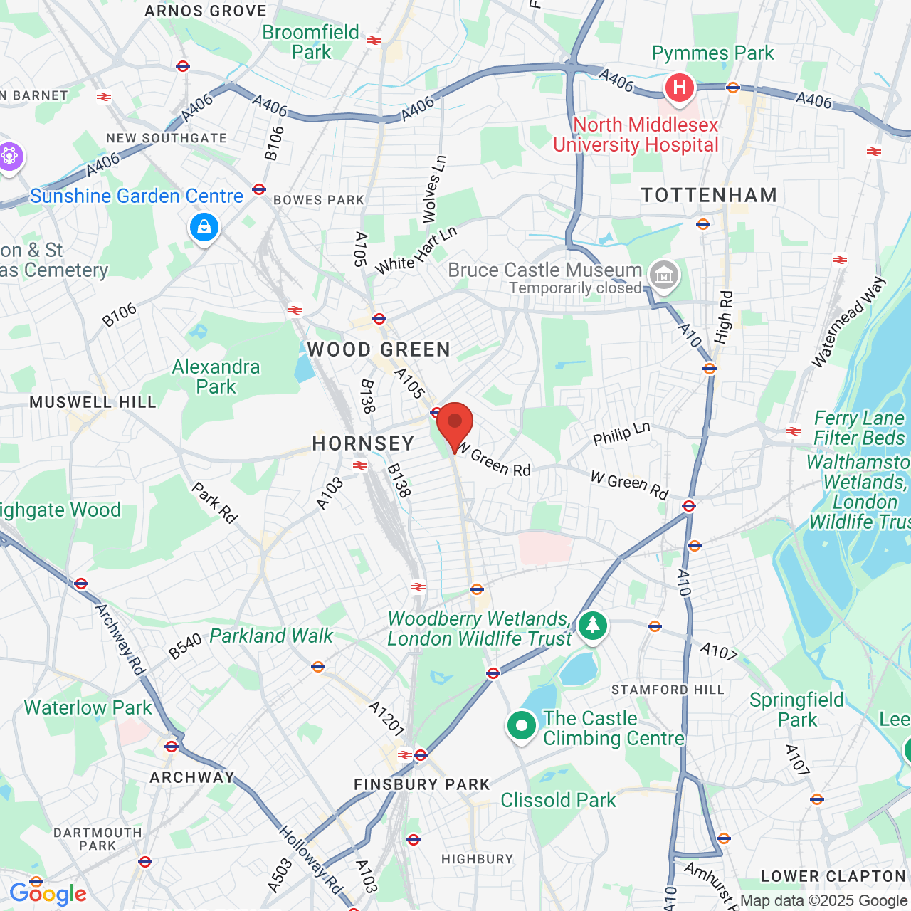 Map displaying vacancy location