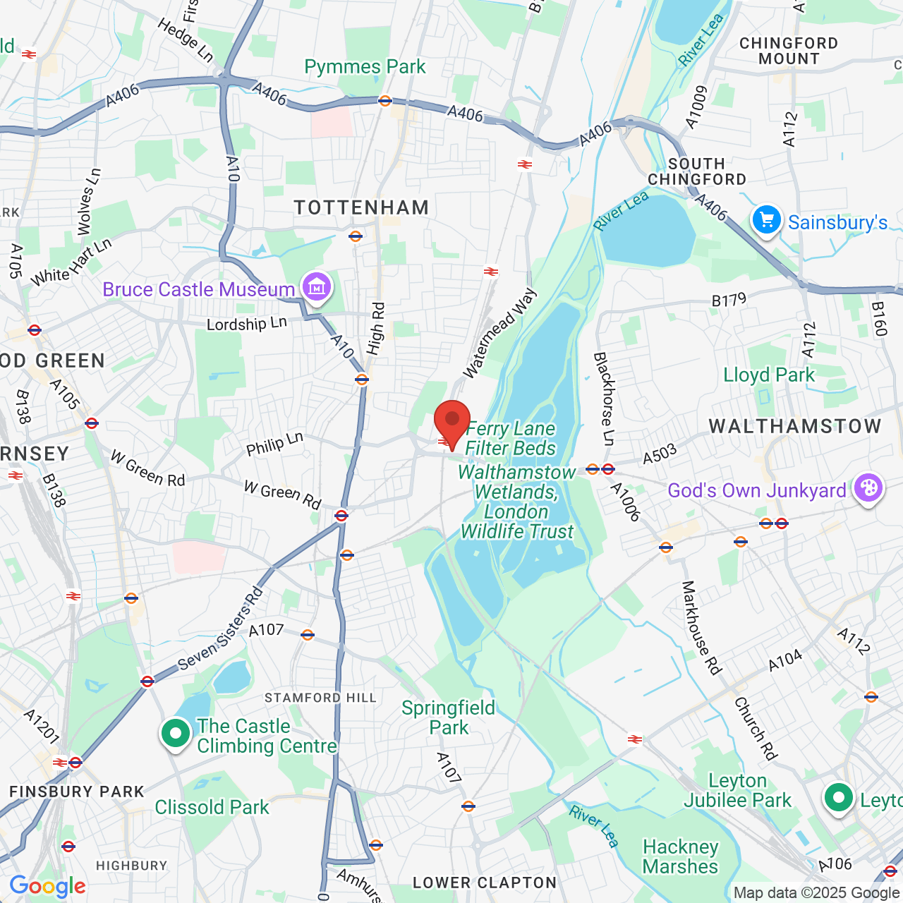 Map displaying vacancy location