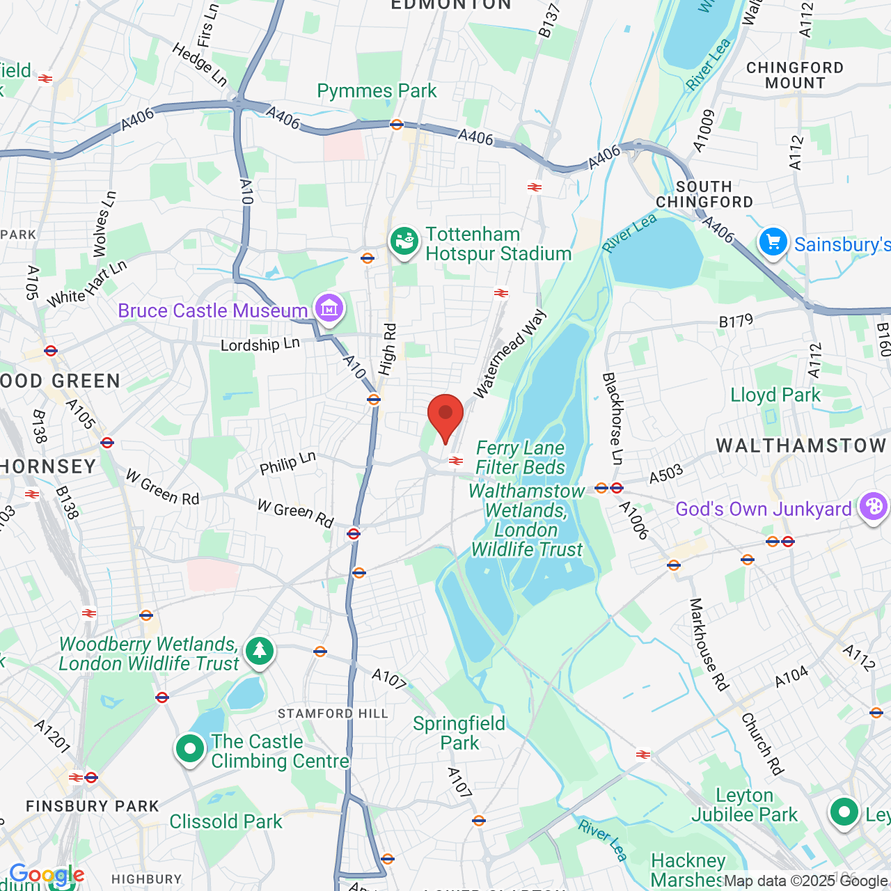Map displaying vacancy location