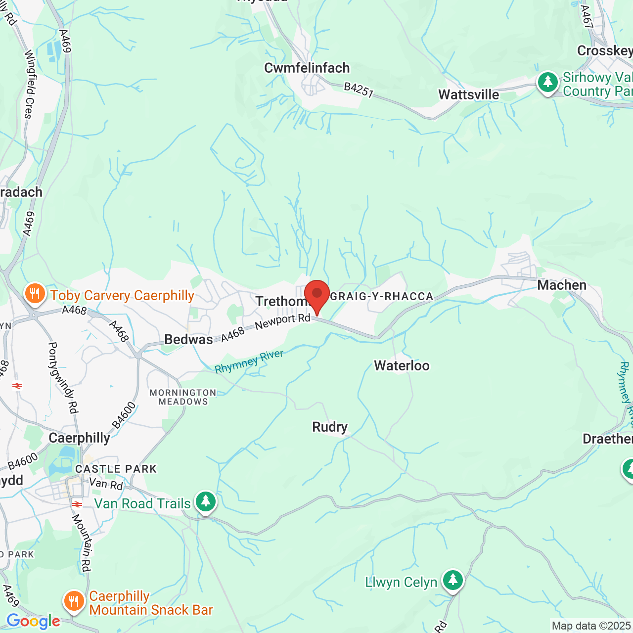 Map displaying vacancy location