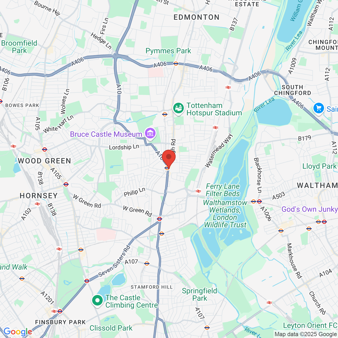 Map displaying vacancy location