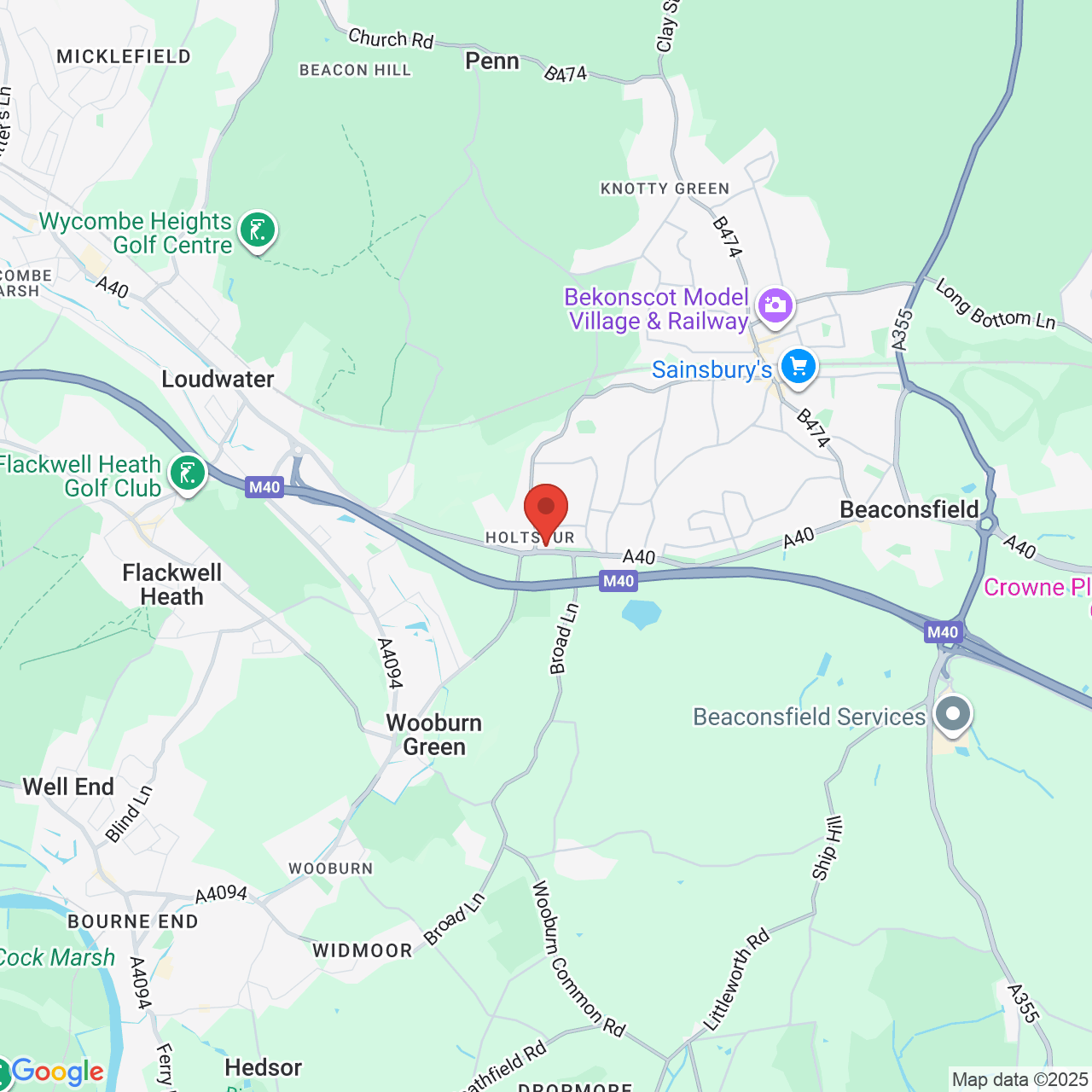 Map displaying vacancy location