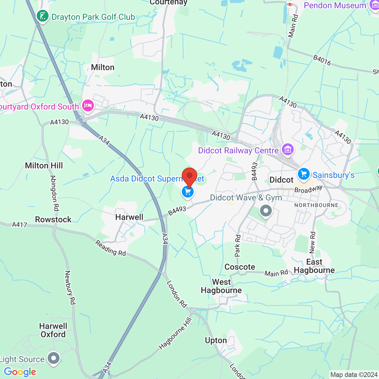 Map displaying vacancy location
