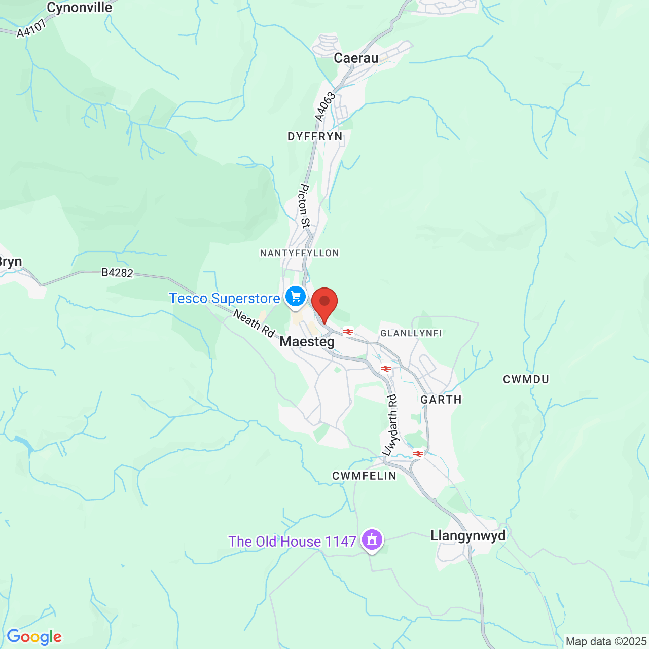 Map displaying vacancy location