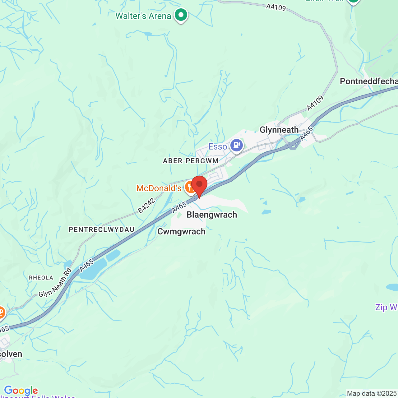 Map displaying vacancy location